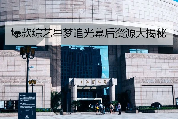 爆款综艺星梦追光幕后资源大揭秘